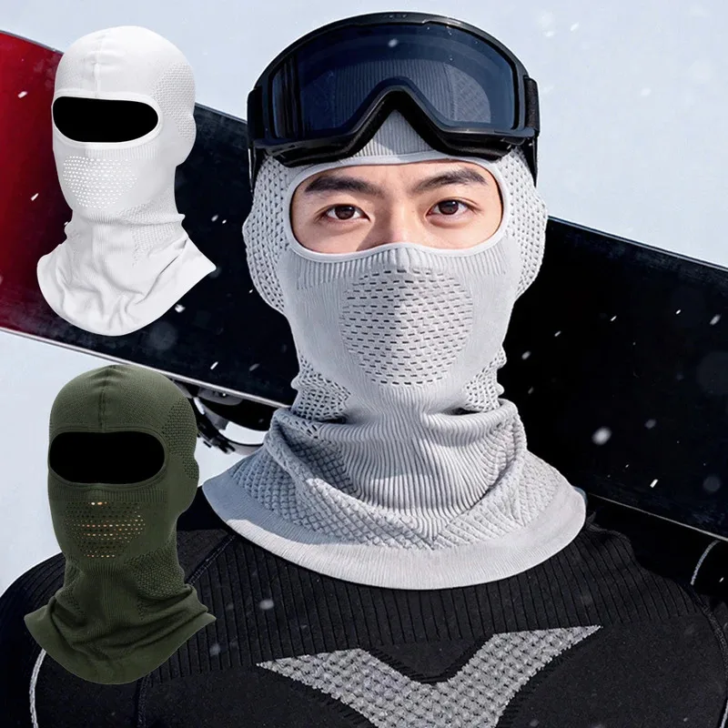 

Autumn Winter Warm Cycling Full Face Mask Unisex Elastic Breathable Balaclava Hat Outdoor Sports Running Motorcycle Skiing Mask