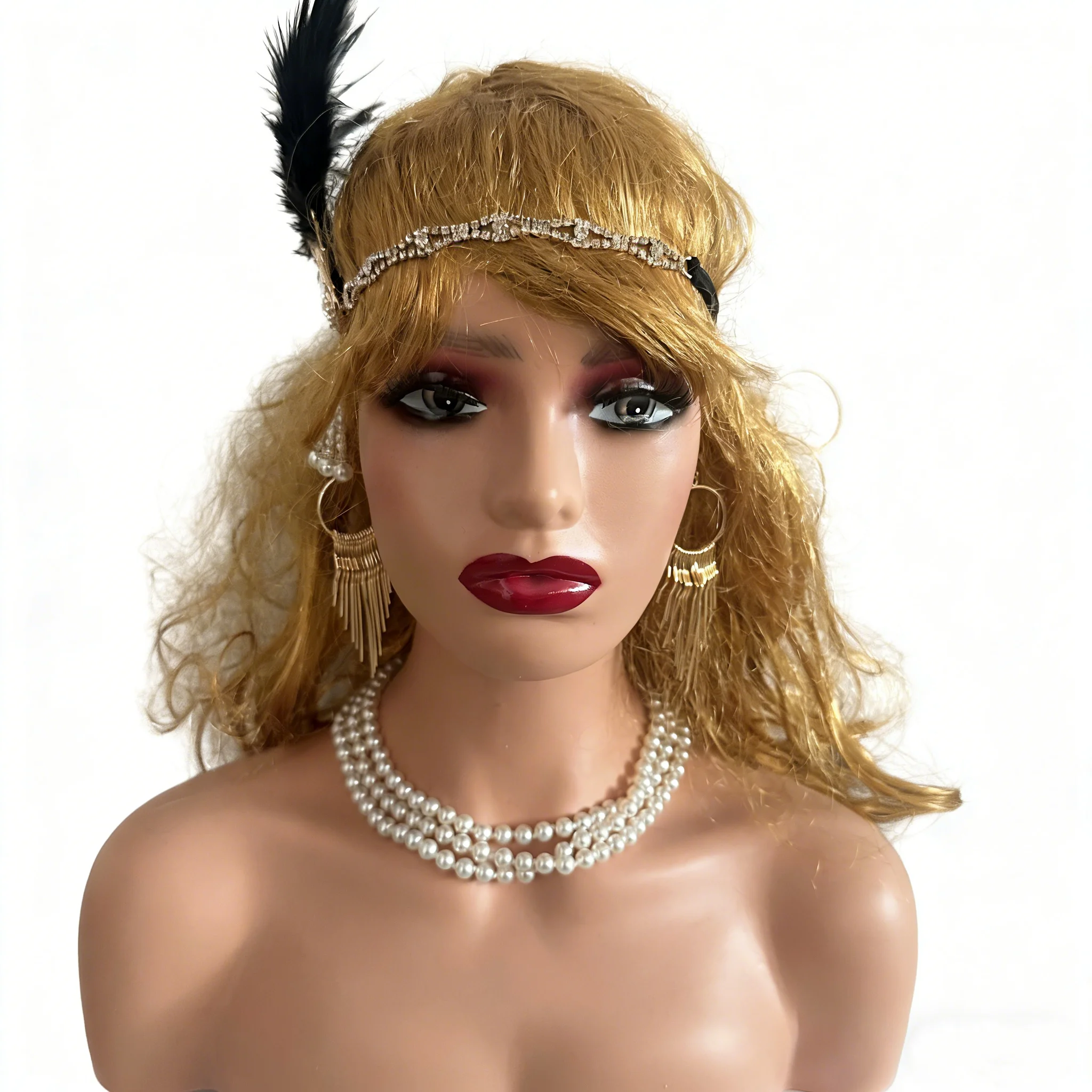 

Модные аксессуары в стиле 1920-х годов: повязка на голову, держатель для сигарет, длинные перчатки, жемчужное ожерелье — вдохновленные Гэтсби, для женщин