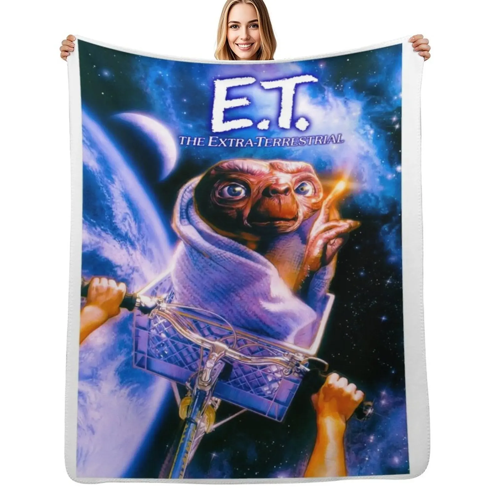 ET the Extra Terrestrial Throw Blanket Warm Throw Blanket Gift for Anniversary