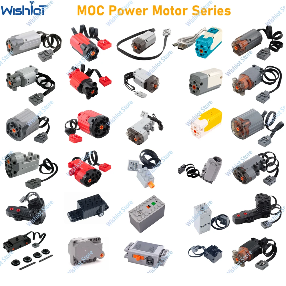 

MOC Upgrate Motor APP Control Mould King Tech Parts CaDA Multi Tool Servo Train Motor 8293 8883 Building Blocks Power Functions