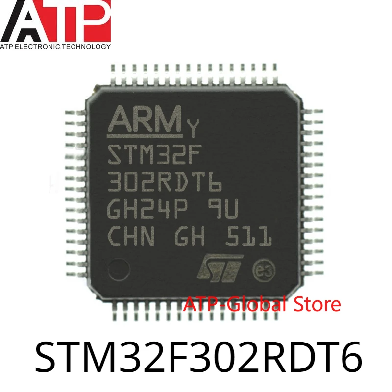 

Микроконтроллер STM32F302RDT6 LQFP-64 STM32F302 микроконтроллер MCU ARM микроконтроллер IC совершенно новый оригинальный, 1-10 шт.