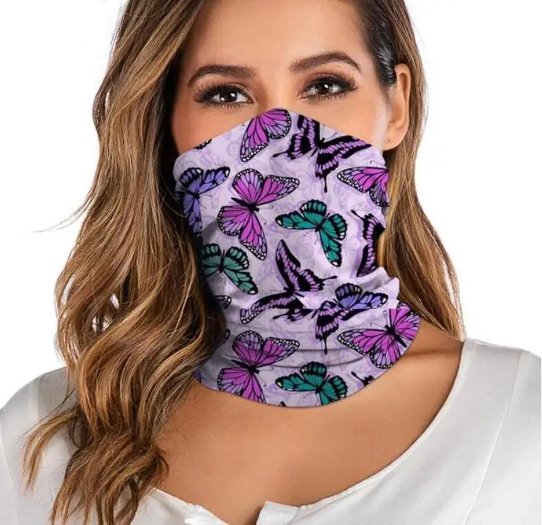 

3D Digital Printed Women's Outdoor Bandana Breathable Face Scarf Fishing Cycling Sport Elastic Tube Neck Gaiter Headband Scarf