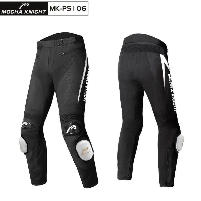 BENKIA Motorcycle Spring and Summer Rider Riding Mesh Breathable Locomotive Grinding Bag Bending Pants Men and Women