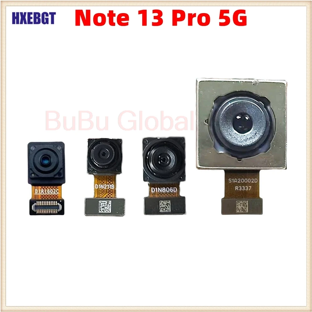 For Xiaomi Redmi Note 13 Pro 5G Rear Back Camera + Front Camera + Macro Ultrawide Camera Flex Cable Smartphone Repair Parts