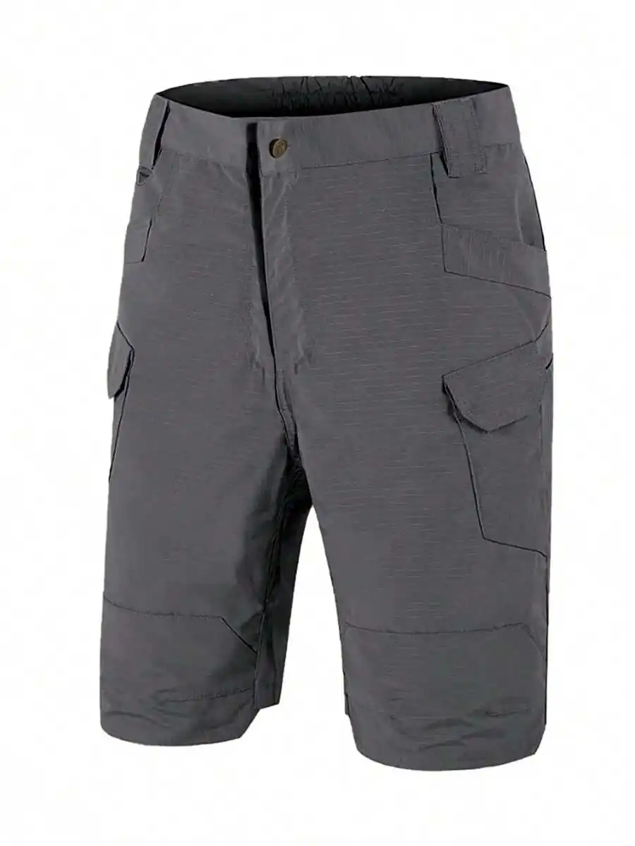 

Mens Waterproof Cargo Shorts Elastic Waist Multiple Pockets Outdoor Tactical Pants