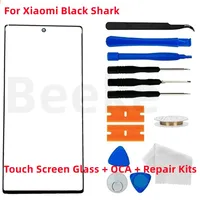 Outer Touch Screen Glass + OCA For Xiaomi Black Shark 2 3 3S 4 4S 5 6 Pro 5RS Front LCD Display Lens Panel + Replacement Kits