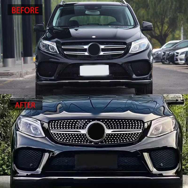 applicable-to-2015-2016-2017-2018-2019-gle-class-w166-modified-gypsy-star-air-intake-grille-car-grille-mesh-decoration