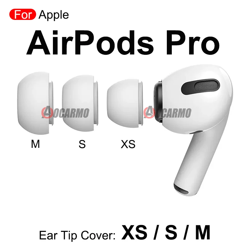 1 Pair (2Pcs) Ear Tip Cover Silicone Earbud Tips Covers For Apple AirPods Pro 1 / Pro2 Generation Replacement Parts