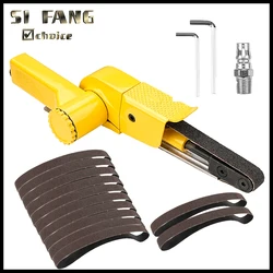 520x20mm Pneumatic Belt Sander Air Belt Grinder Air Compressor Sanding Machine Pneumatic Tool With 12pcs Sanding Belts