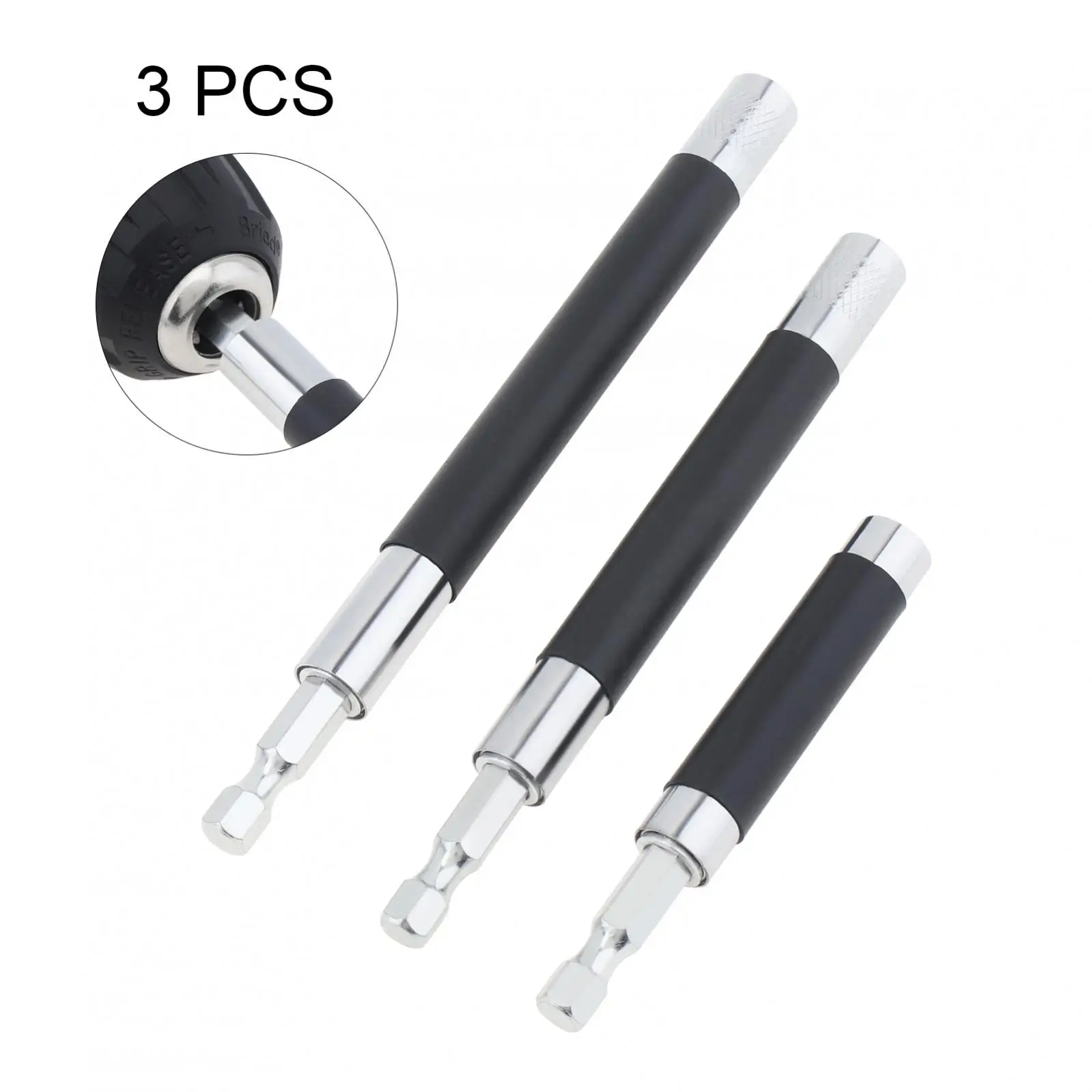 3 pz/set Scalabile Vite Magnetica Guida Punta del Trapano Punta del Cacciavite Bit Holder Barra di Prolunga Asta Adattatore Strumenti