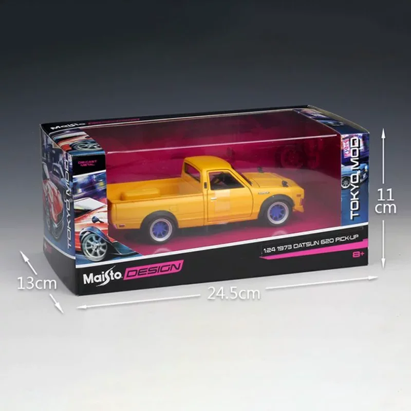 Maisto 1:24 Scale 1973 Datsun 620 Pick-Up Alloy Car Model Exquisite Gift Static Display Collectible Toy Souvenirs