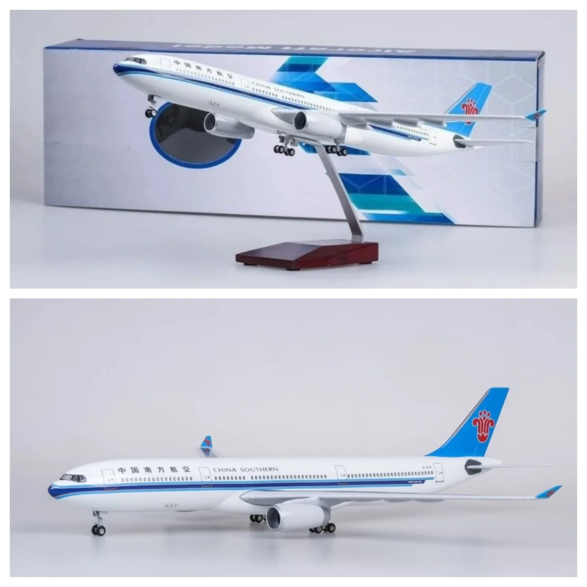 47cm Plastic Model Airplane Air-bus A330 China Southern Airways Passenger Model Aircraft Resin Diecast Airplane Ornaments