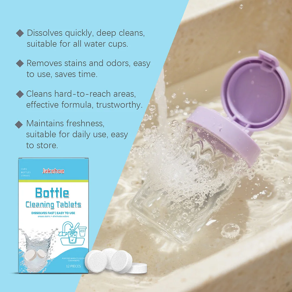Dissolve Coffee Stains From Reusable Bottles Powerful Cleaning Easy To Use Deodorizer Tablets For Tea Cup
