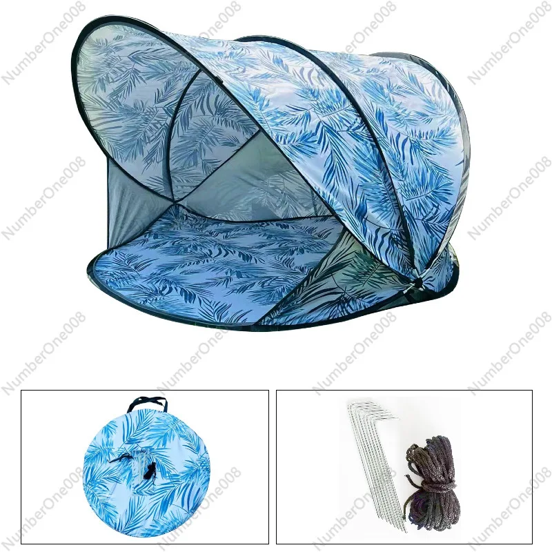 Beach Tent with Sun Protection & Windproof, Auto Pop Up Easy Setup, Portable Fold for Outdoor Play
