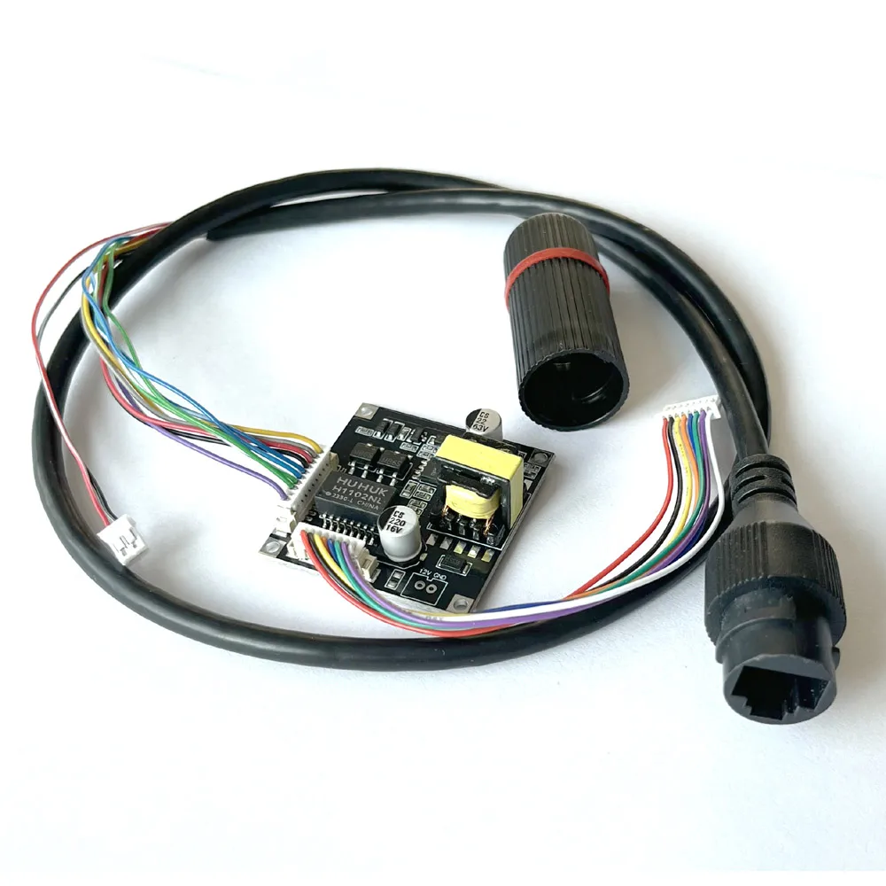 12V 1A output Smart POE module PCB board CCTV Power Over Ethernet IEEE802.3af/at for ip camera + weatherproof POE cable