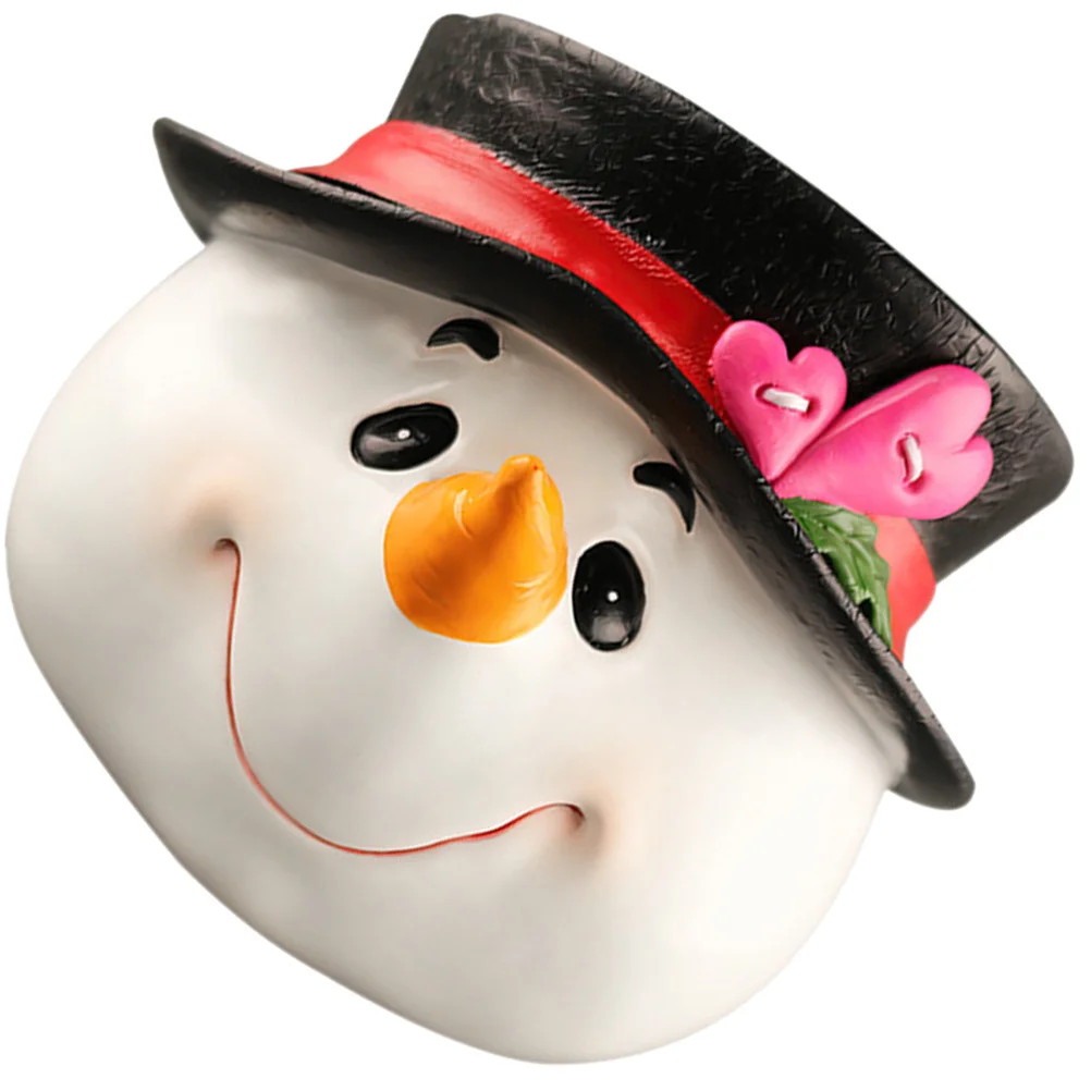 

Exquisite Christmas Snowman Decoration High Durability Resin Material Xmas Landscape Decor Home Office Desk Snowman Decor