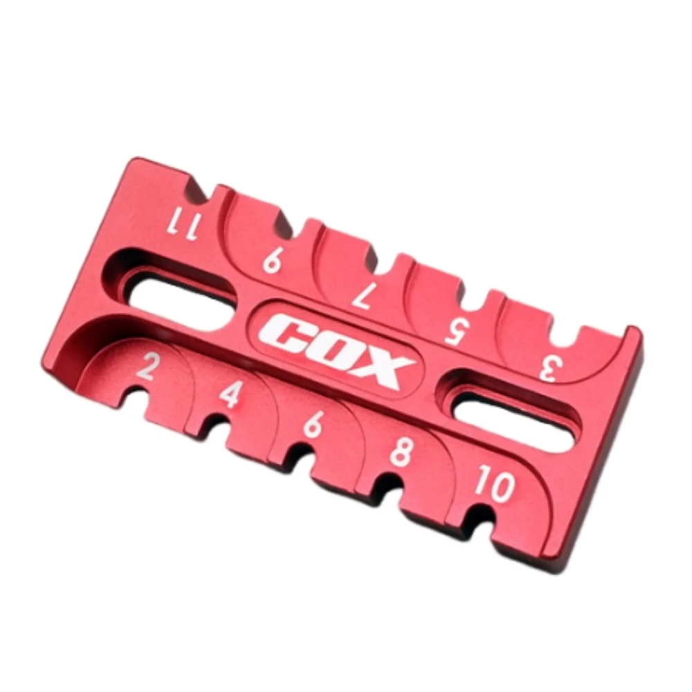 RC-COX Alu. 6061 Suspension Rebound Gauge Multi Tool (Red) CAC-003-R