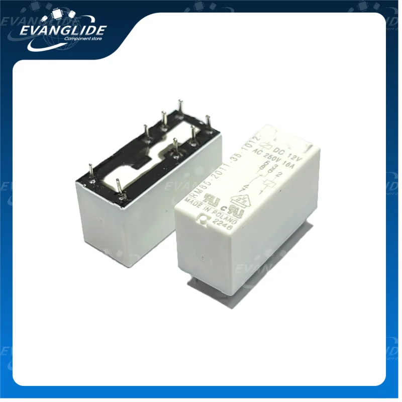 

5 шт./лот RM85-2011-35-1012 100% оригинальное и новое миниатюрное реле, электромагнитное, катушка 12 В постоянного тока, 16 А, SPDT, серия RM85