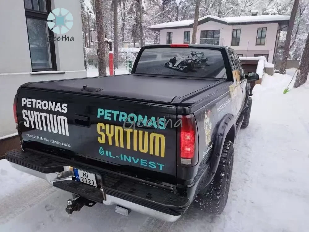 

Pickup Tail Box Truck Cover Retractable Aluminum Roller Shutter Lid Tonneau Cover for JAC T9