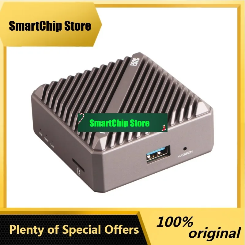 SmCpRadxa E52C RK3582 Gateway, Dual 2.5G Ethernet Ports, Aluminum Alloy Heat Dissipation Case