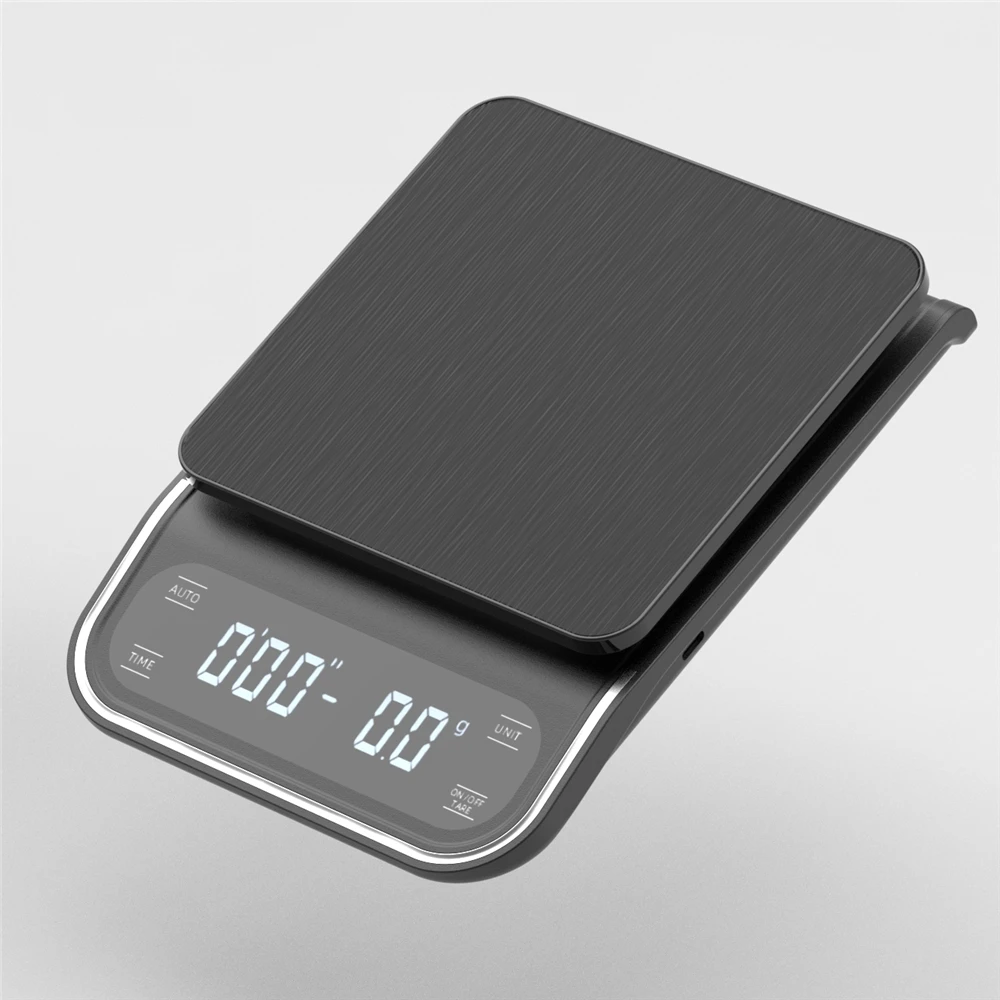 3KG/0.1g Electronic Scale USB Charge Precision Kitchen Balance Food Scale Household Coffee Scale Smart Digital Baking Scale