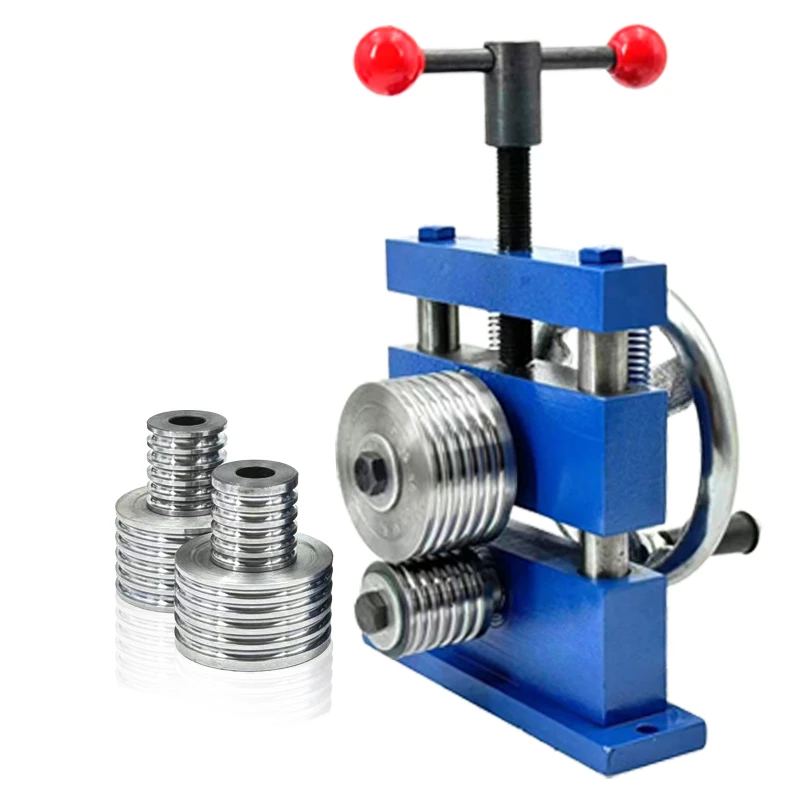 Bracelet Shaping Machine Gold Processing Welding Port Repair and Correction Rolling Bending Manual Hand Crank To Change The Ring