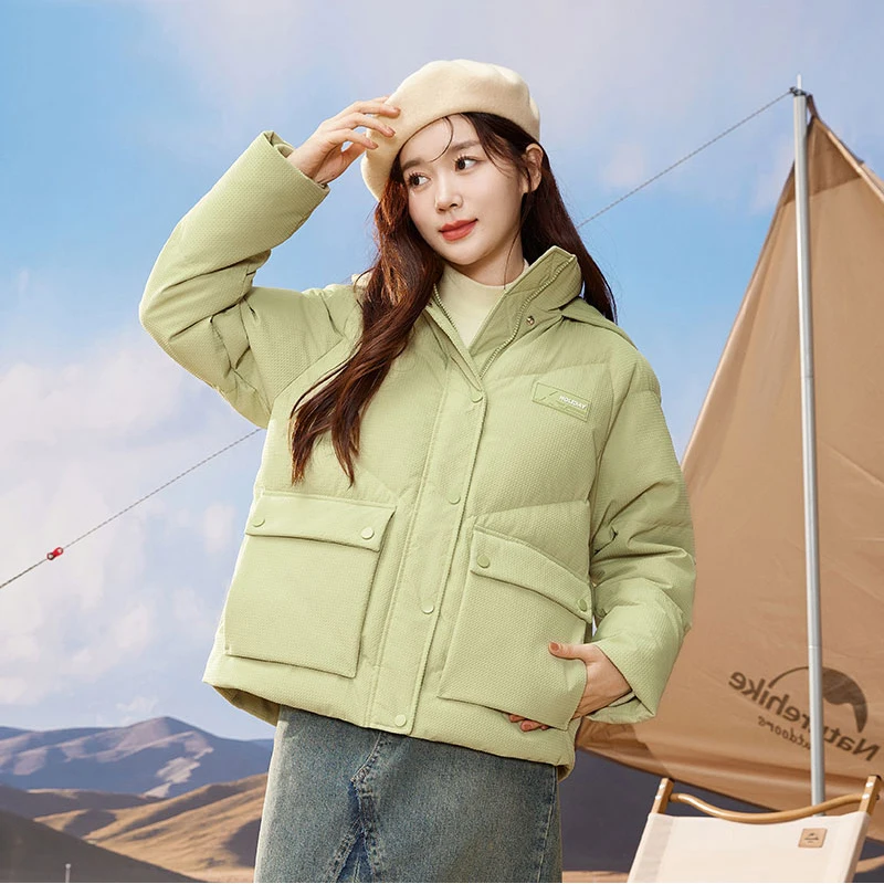 Shascullfites Melody Candy Color Down Jacket Women Hooded Down Coat Korean Thick Warm Outerwear Women's Clothing Short