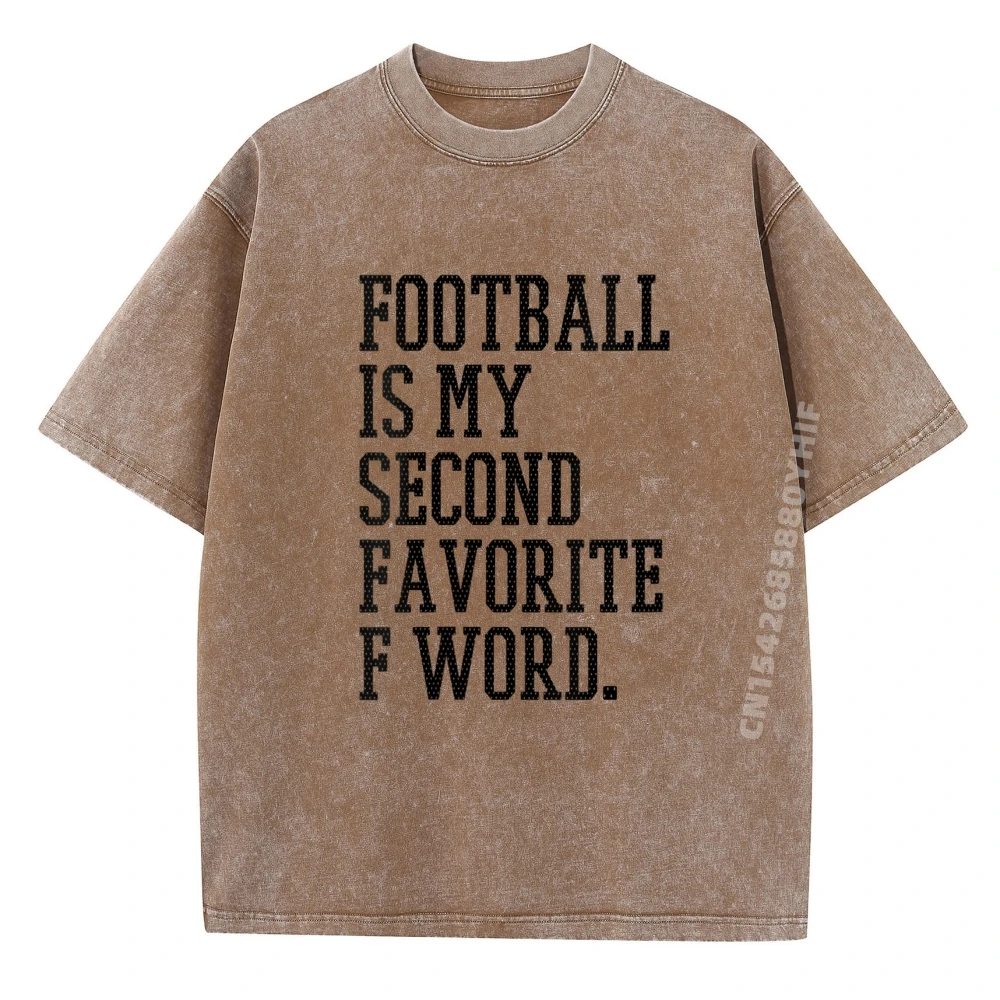 

Мужская футболка Football Is My Second Favorite Men Touchdown Qb Graphic Свободные потертые новые топы и футболки Мужские футболки