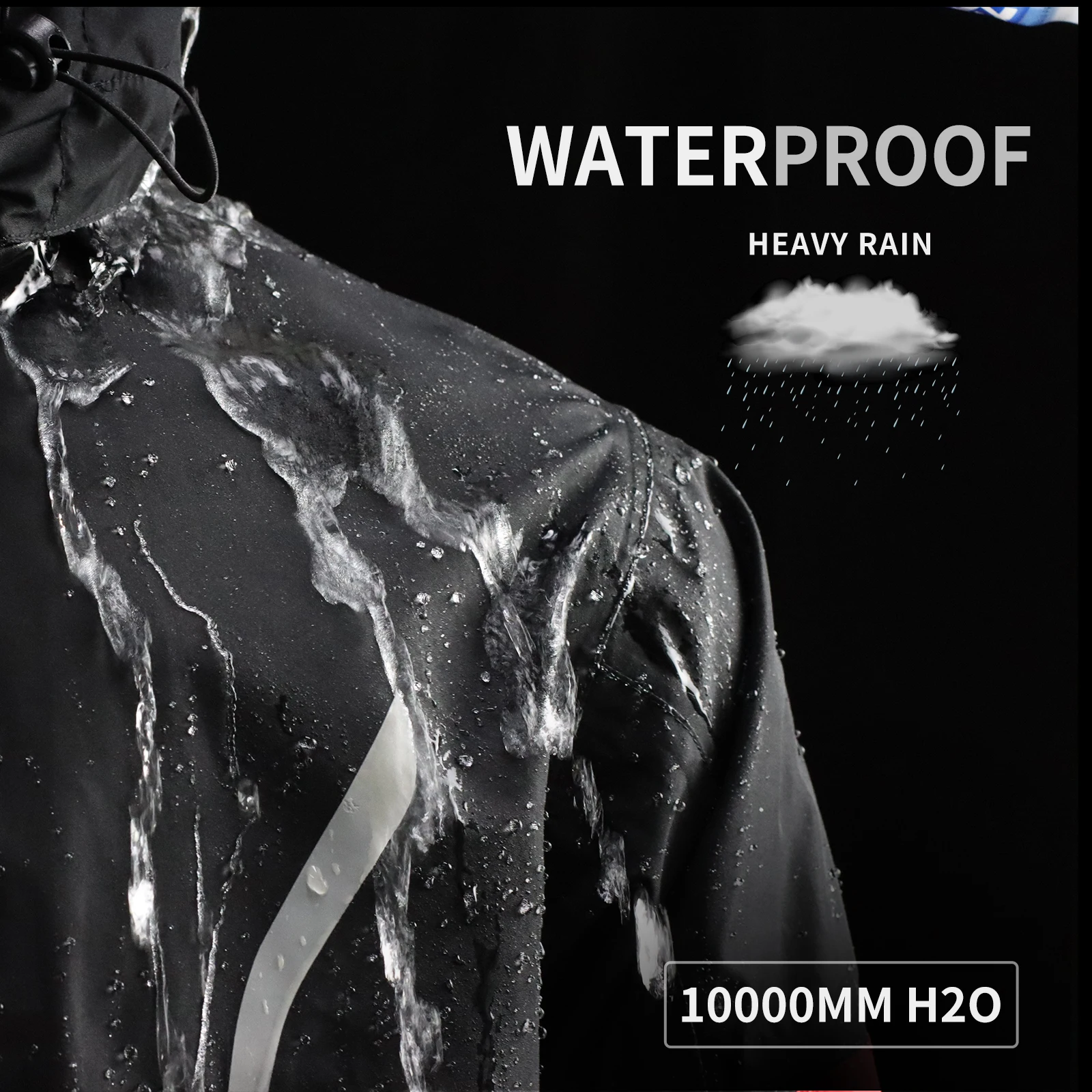 WOSAWE Motorcycle Raincoat Rainstorm Prevention Jacket Pants Camping Hiking Fishing Raincoat Motorcyclist Rider Rain