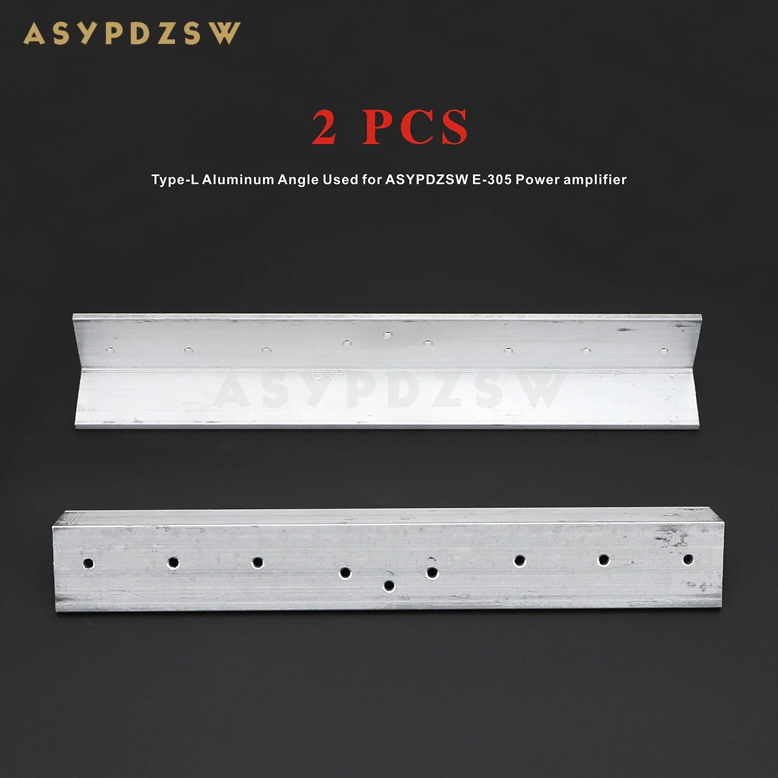 

2 PCS E305 Aluminum Angle Used for ASYPDZSW E-305 Power amplifier Thermal conductive Type-L Aluminum has been drilled hole