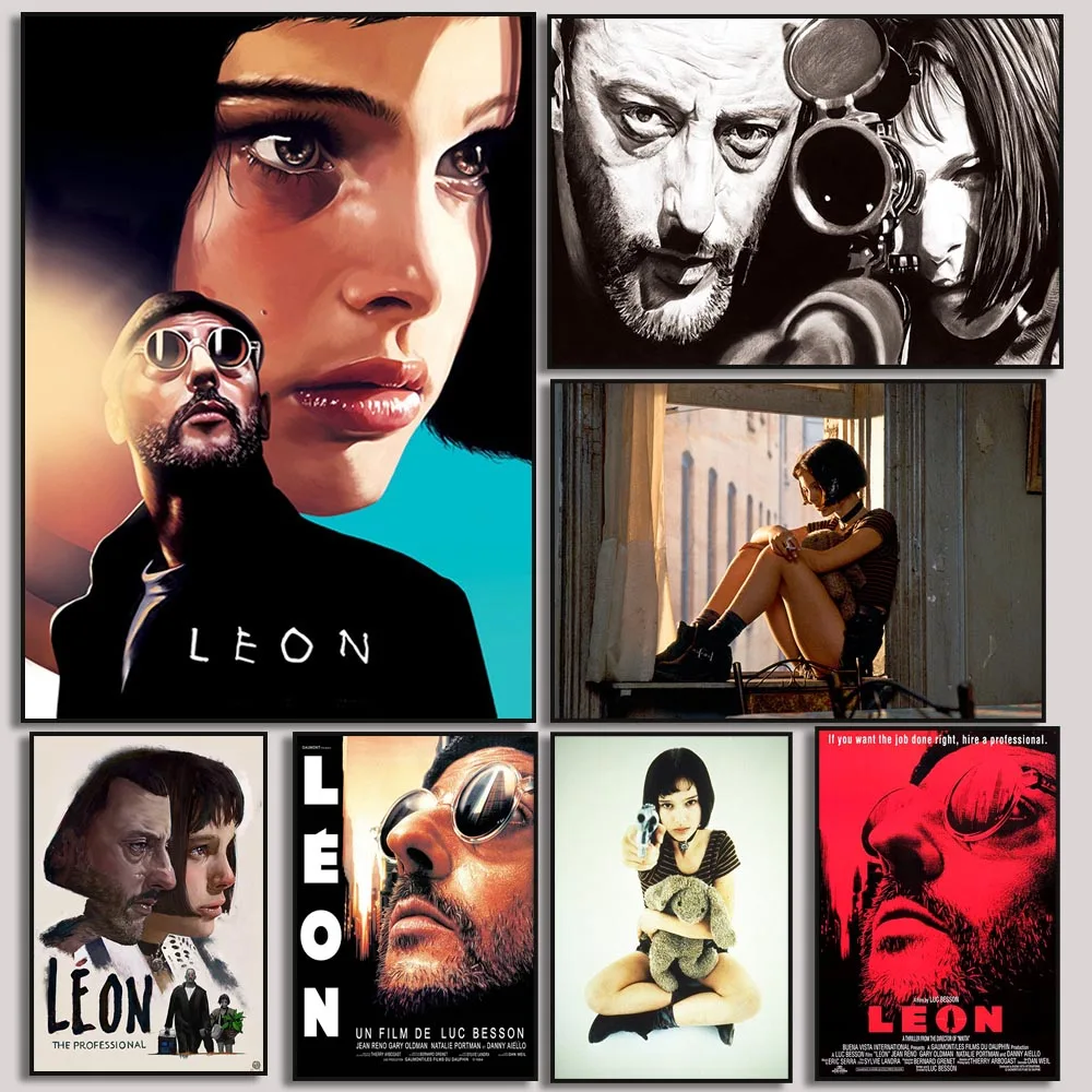 Classic Movie Leon The Professional Poster Movie Canvas Painting High Quality Modern Living Room Coffee Wall Art Home Decor