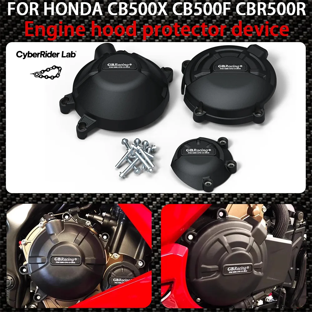 

CBR500 R 2024 Motorcycle engine hood cover protective cover For Honda CB500X CB500F CBR500R 2019-2025 Fall protection device