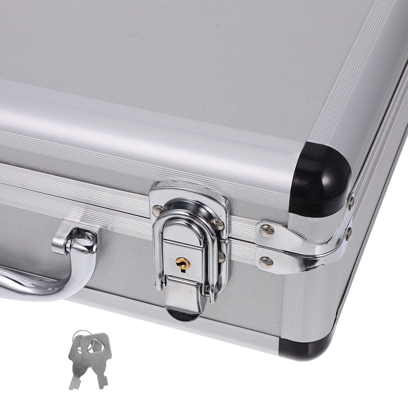 Aluminum Alloy Tool Storage Box 32 Compartments 320x230x110mm Silver Portable Password Protected Toolbox for Home Tools for Home