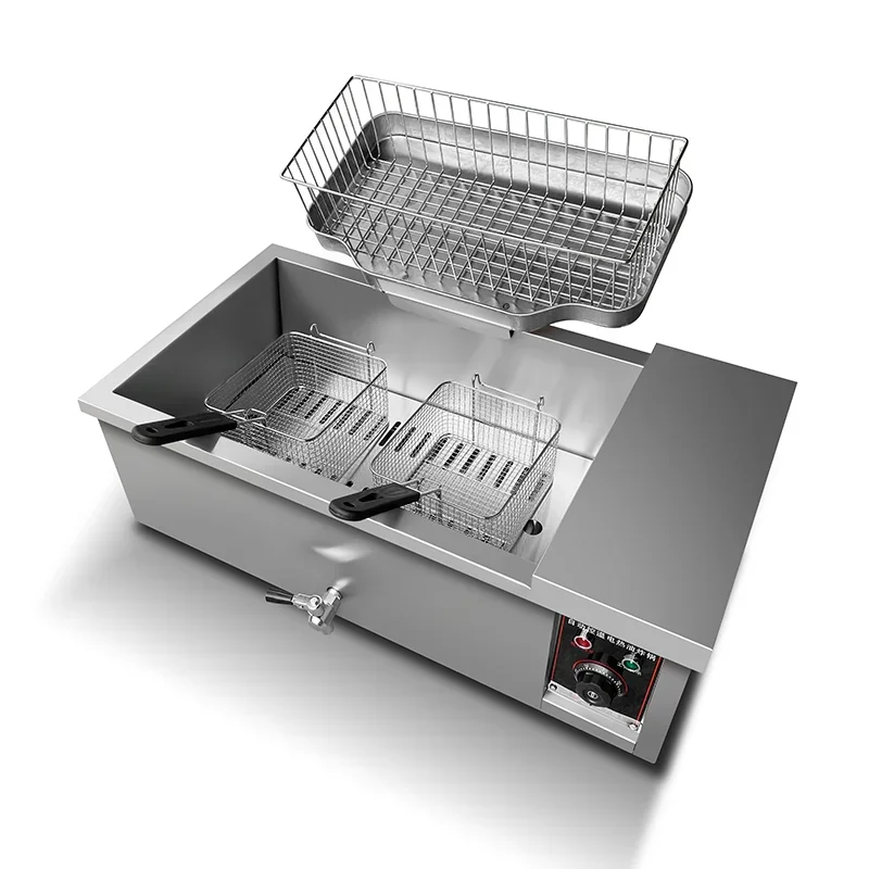 Penggorengan Perancis Otomatis Penuh Multifungsi Listrik Stainless Steel Berkualitas Tinggi Untuk Katering