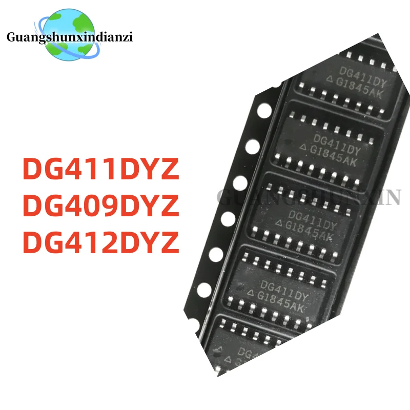 10PCS 100% NEW Original DG411 DG411DYZ DG411DY DG409 DG409DY DG412 DG412DYZ SOP-16 Best Quality In Stock