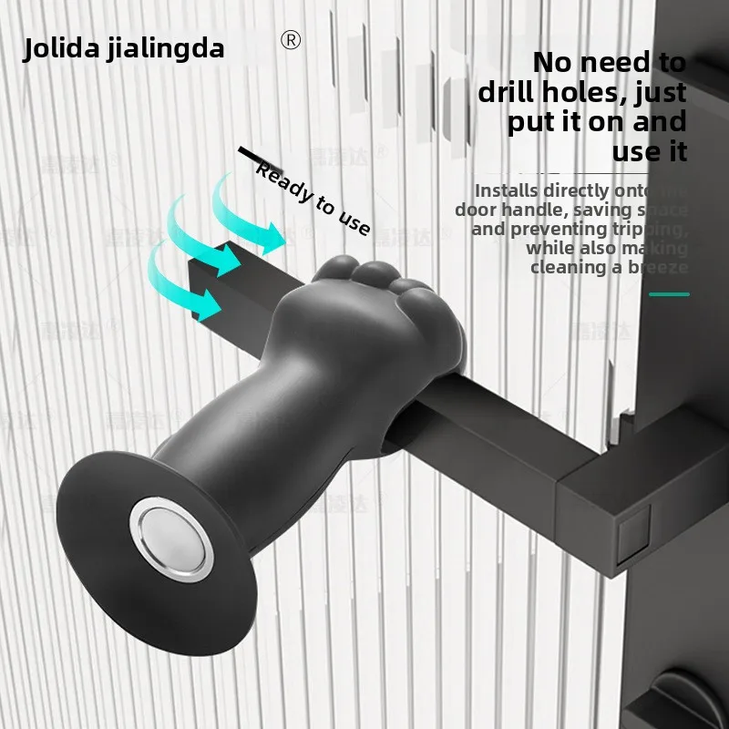 Upgraded Heavy Duty Strong Magnetic Silicone Door Stopper No Drilling Floor Suction Anti Collision Bumper for Bathroom Toilet