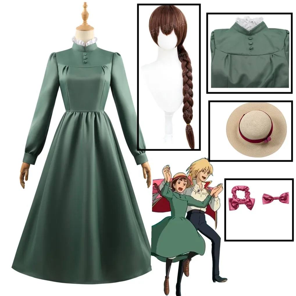 

Sophie Hatter Dress Cosplay Howl's Moving Castle cosplay Women Halloween Costume Long Dress