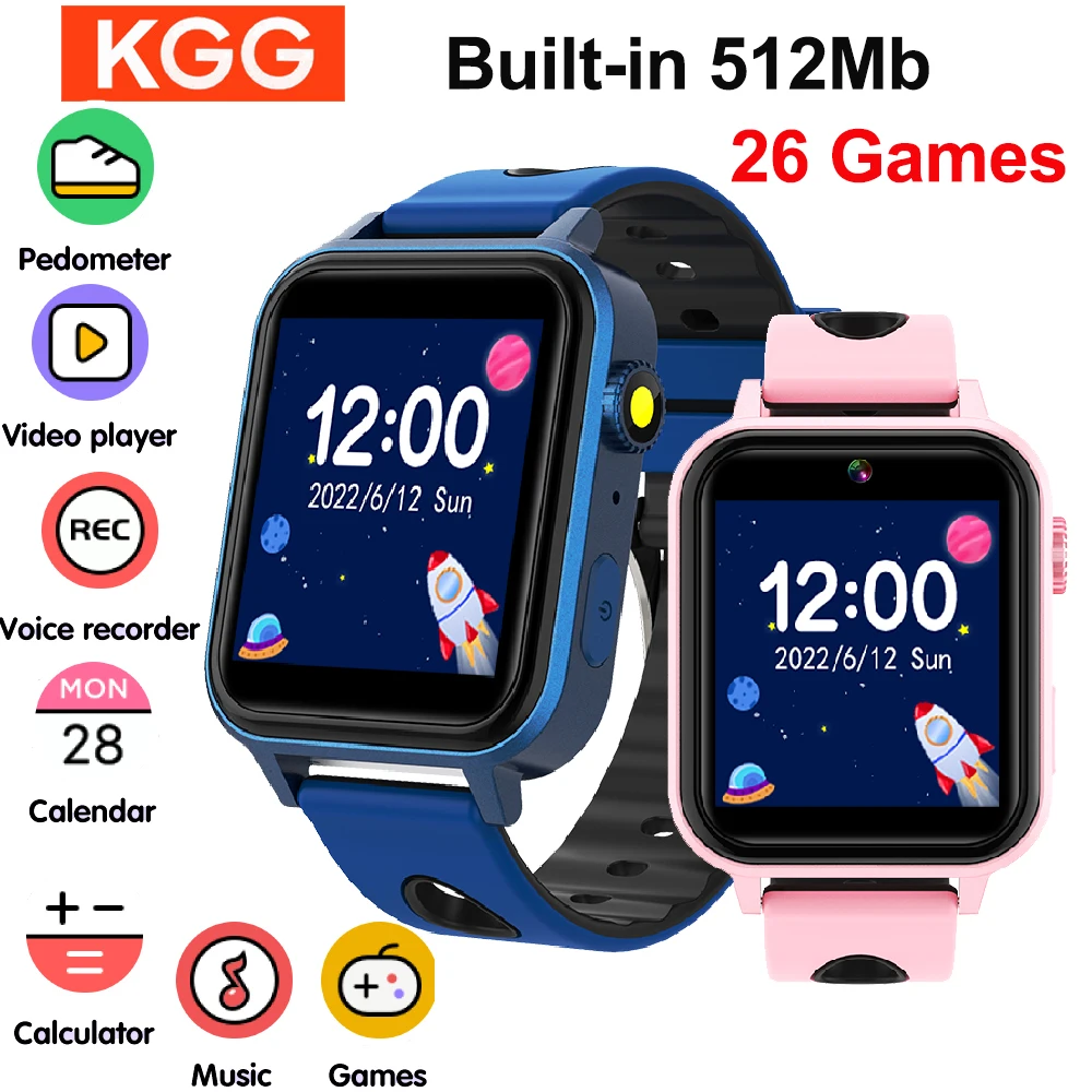 

Kids Smart Watch Kids 26 Games Music Video Record Music Play Sports Watch Pedometer Habit Tracking Clock Smartwatch Camera Gifts