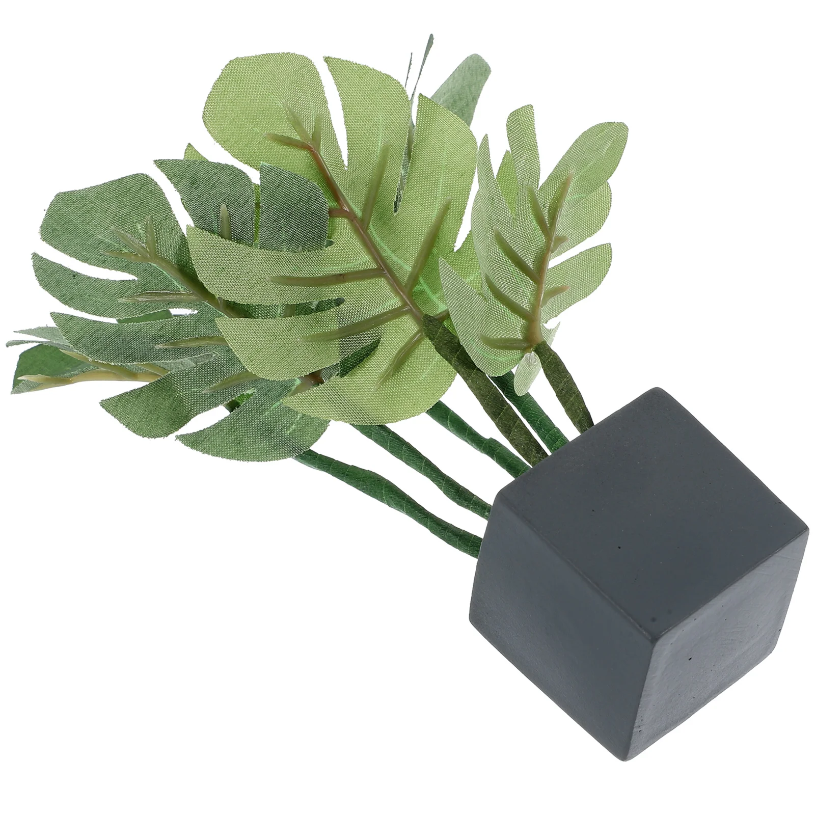 

6pcs Cement Planter Pots Dwarf Plants Dollhouse Accessories Lightweight Mini Bonsai Decor Indoor Desktop Greenery nament