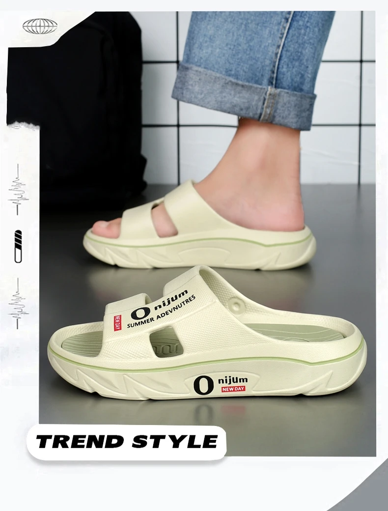 Nuevas Pantuflas de Verano para Hombre, Sandalias de Playa para Interiores, Sandalias Suaves de EVA para Exteriores, Chanclas para Hombre y Mujer, Pantuflas Casuales para Baño