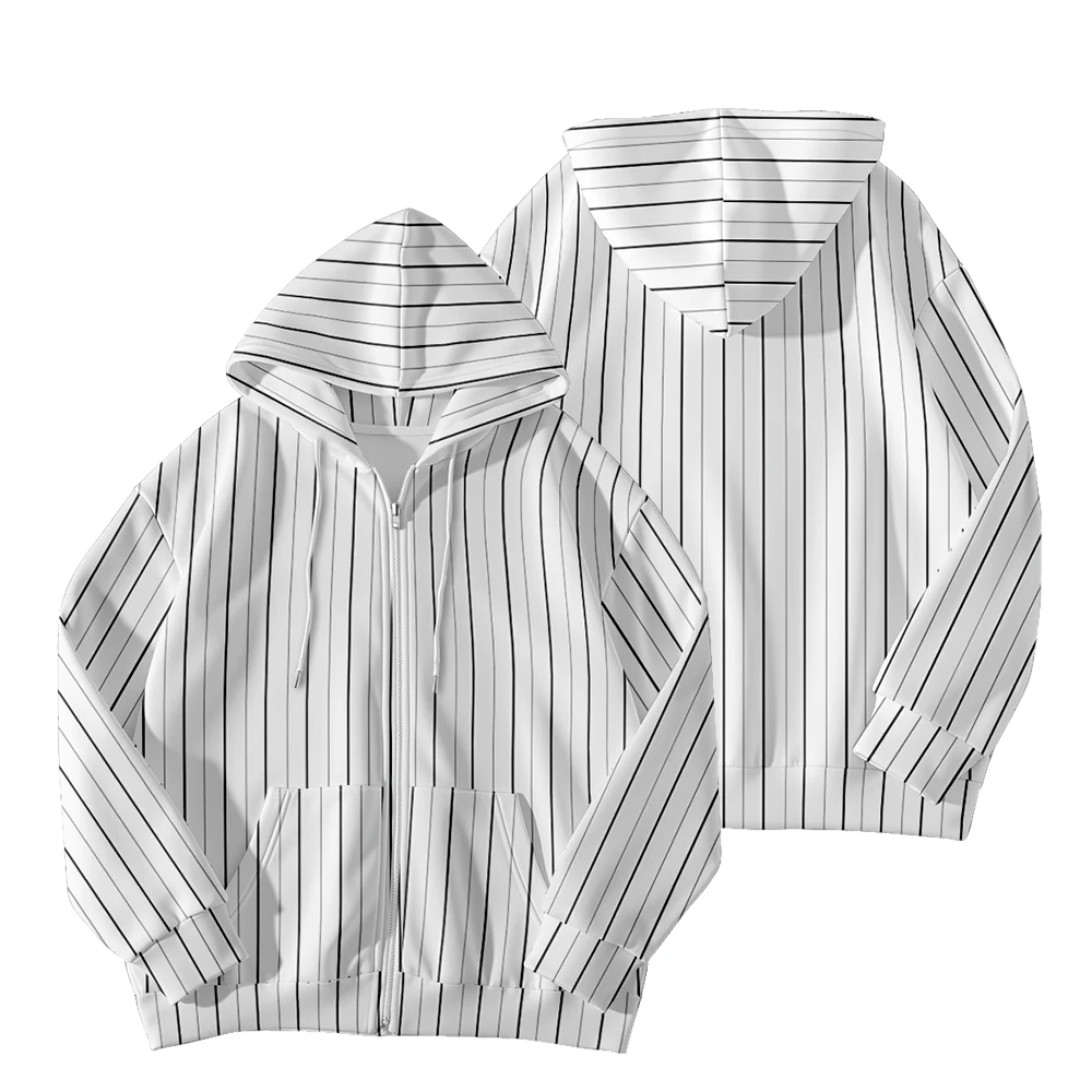 

Vibrant Rainbow Striped Hoodie Bold Multicolor Vertical Kangaroo Pockets Elegant Contemporary Urban Wear Casual Loungewear