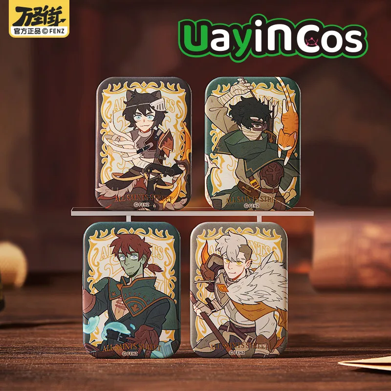 

In Stock Original All Saints Street Tinplate Badge Brooch Pins Ornament Accessories Anime Figure Game Toy Kids Gift Cosplay