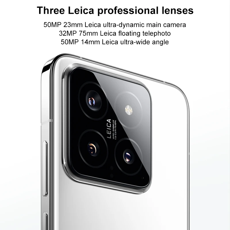 Global ROM Xiaomi 14 256GB/512GB Snapdragon 8 Gen 3 90W 4610mAh Battery 6.36" 1.5K Screen 50MP+32MP Camera