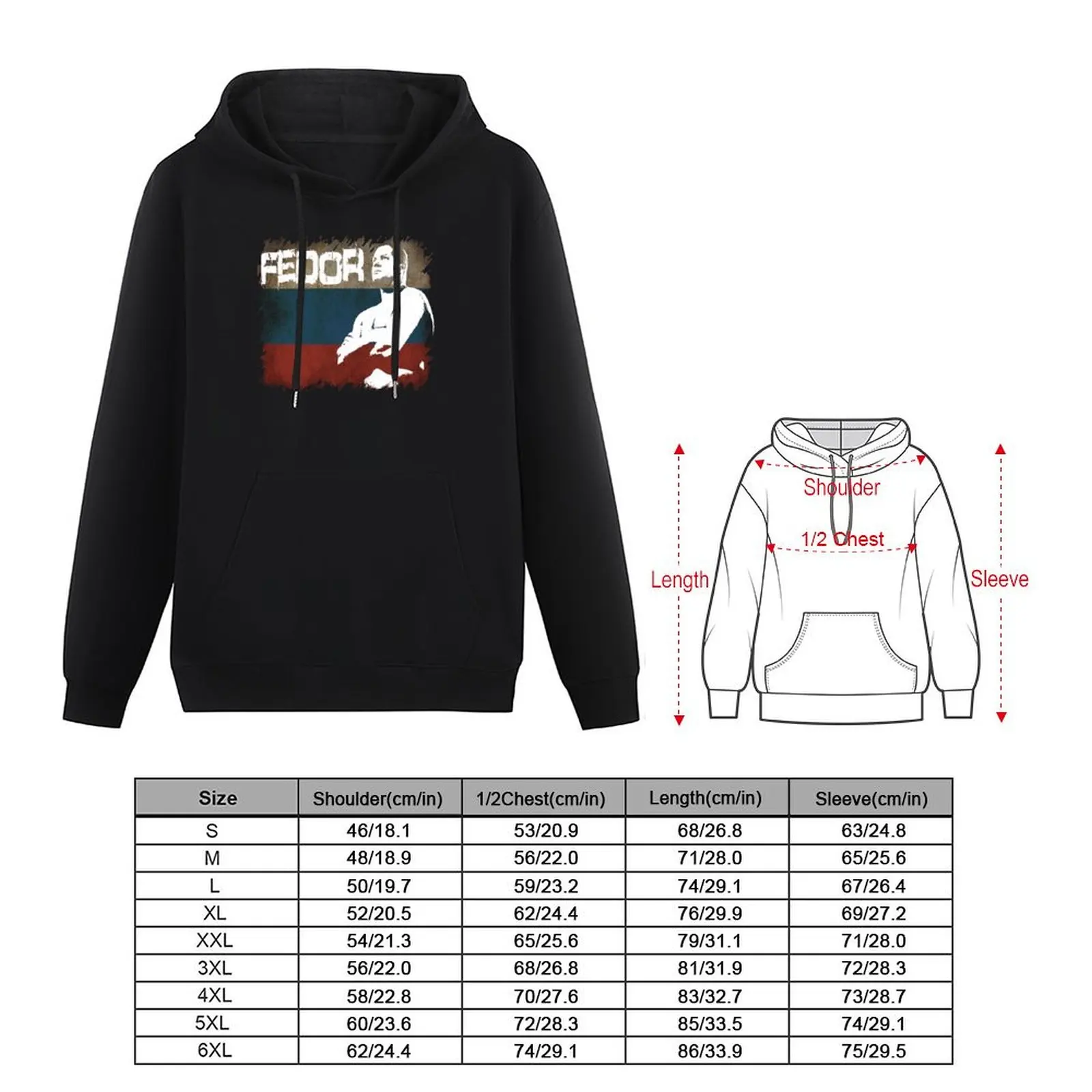 NEW FEDOR EMELIANENKO THE LAST EMPEROR RUSSIAN FLAG Pullover Hoodie men wear hoodie man