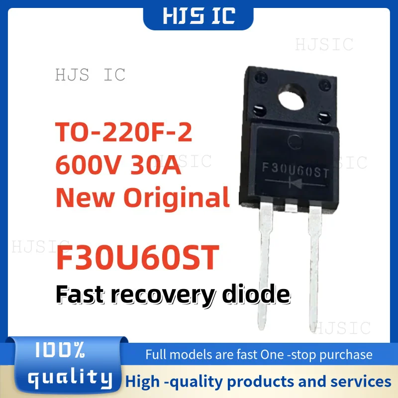 10/20Pcs/Lot New Original Imported F30U60ST TO-220F-2 600V 30A Fast recovery diode In Stock
