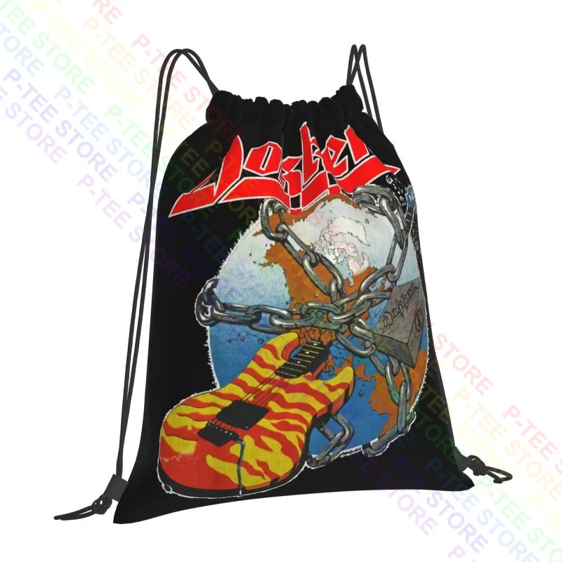 Dokken Band Concert Drawstring Bags Gym Bag Travel Art Print Storage Bag Clothes Backpacks