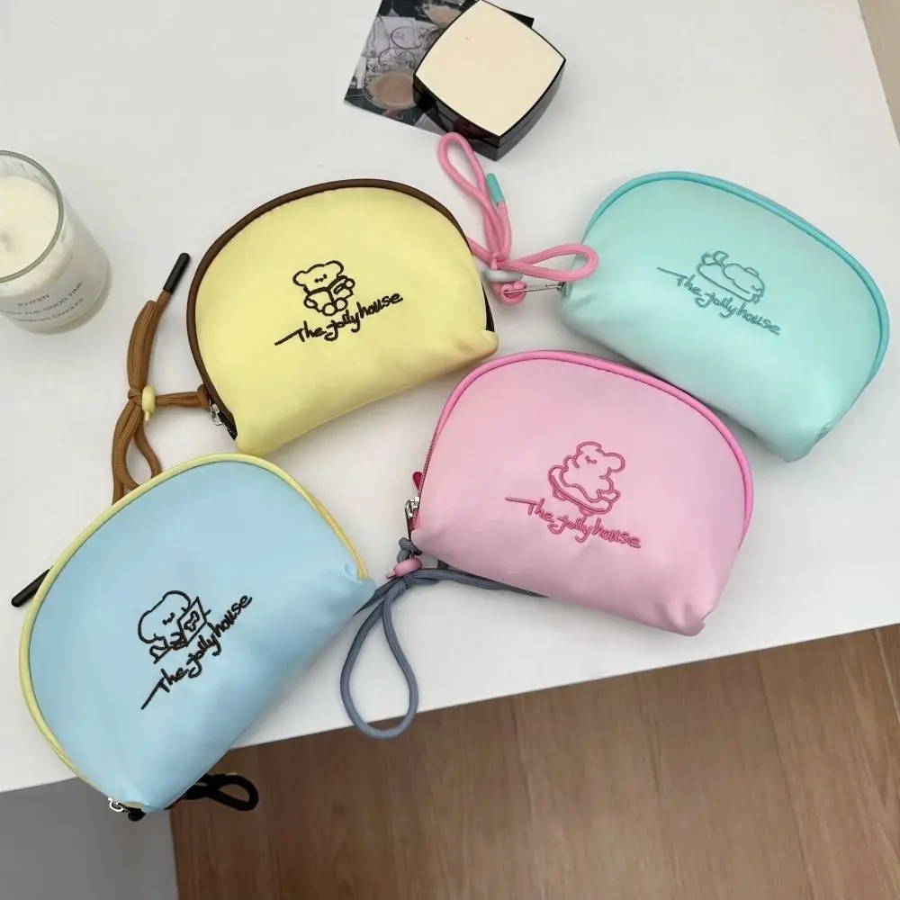 

New S/L Size Makeup Bag Puppy Half Circle Shape Storage Bag Large Capacity Handbag