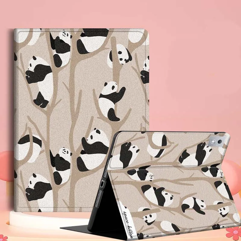 

Creative Panda Cartoon Pattern For Lenovo Tab Xiaoxin Pad 700 Y900 Gen4 K10 P11 GT K11 3rd P11 P12 Plus Pro Gen Tablet Case