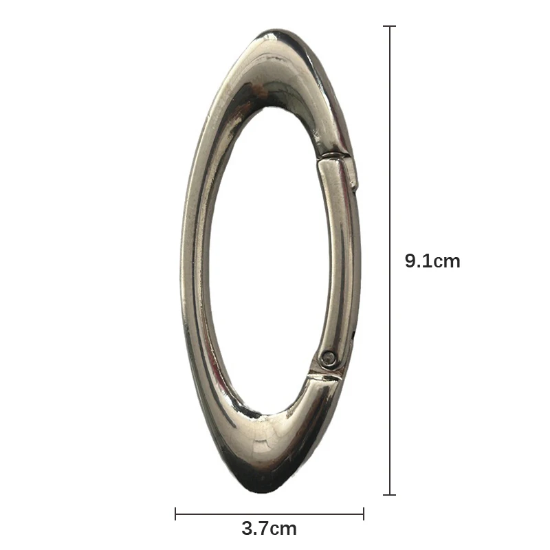 Fashion Oval Multifunctional Belt Buckle For Women Men Simplicity Belt Buckle Accessories Unisex Key Ring Alloy Carabiner