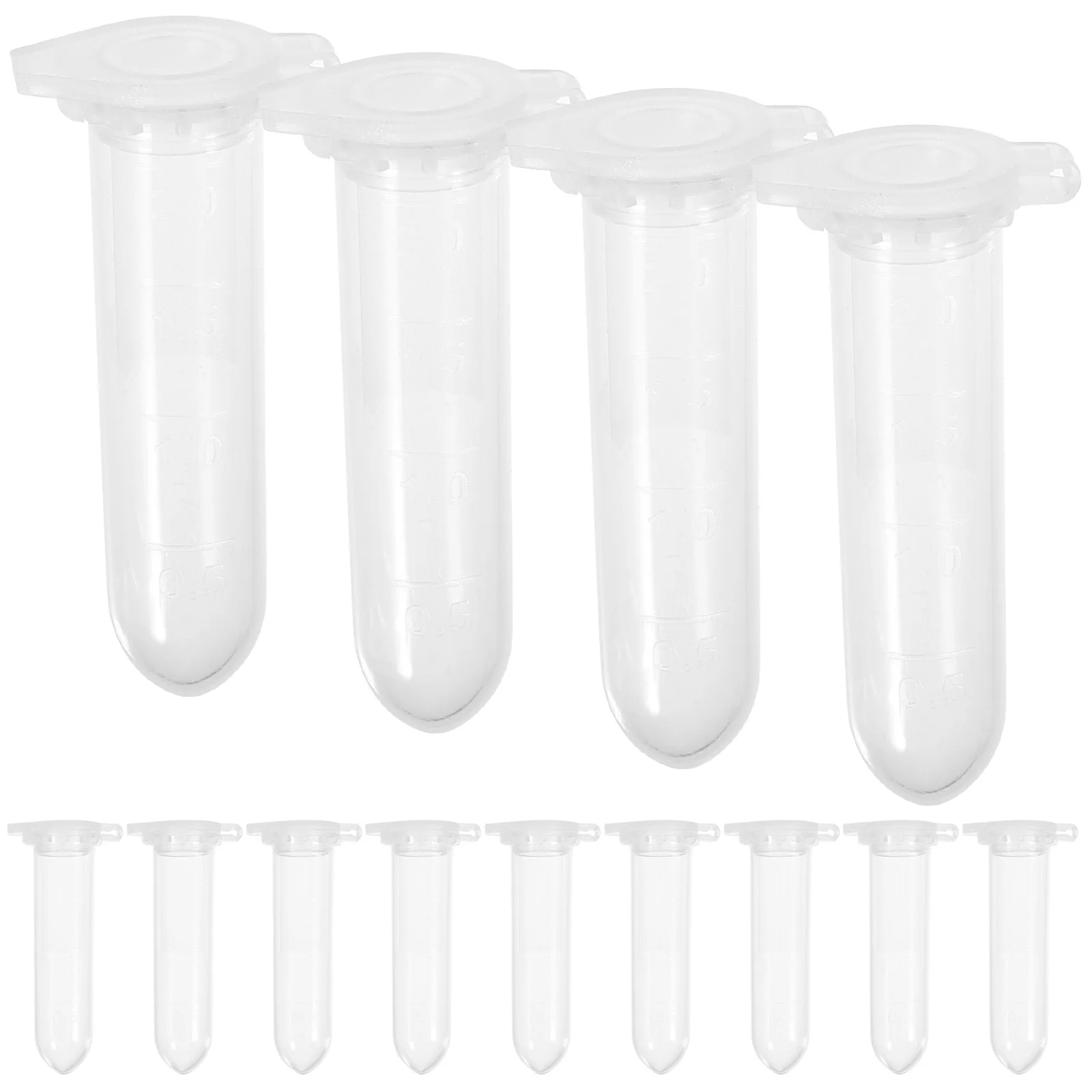 

500Pcs Centrifuge Tubes 2ml Transparent Polypropylene Accurate Scale Leak Proof Sample Containers Centrifuge Tube